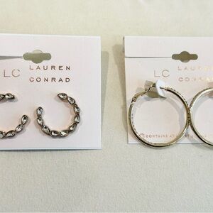 LC Lauren Conrad Gold Hoop Earrings